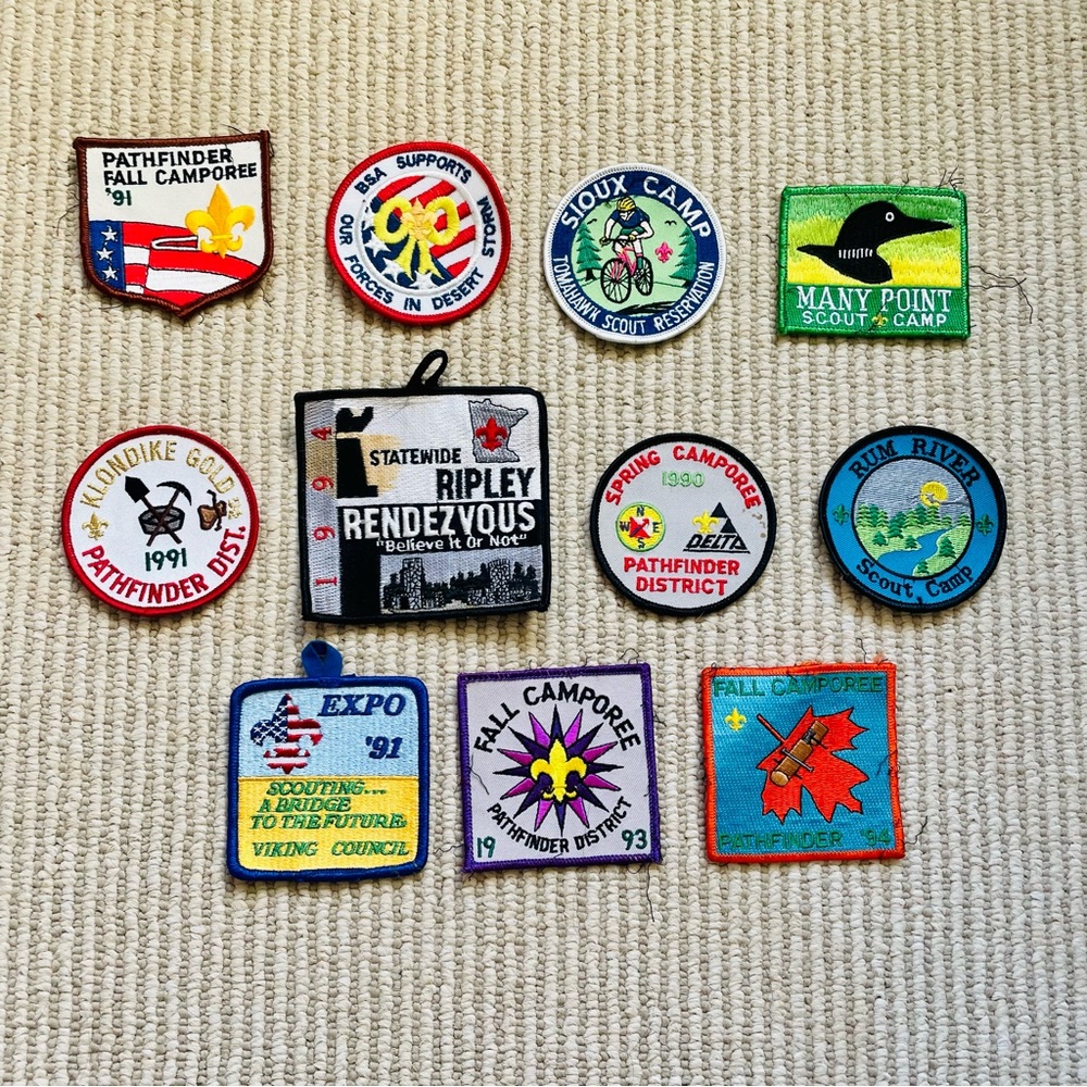 3 for $10 Lot of 11 1990s Vintage Scout Patches